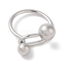 Anelli da dito in acciaio inossidabile 304 anti-ossidazione per le donne&nbsp;RJEW-G315-06P