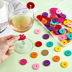 70 ciondolo in feltro a forma di calice da vino in 7 colori&nbsp;AJEW-PH0006-40A