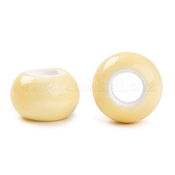 Glasierte Porzellan-Unterlegscheibenperlen&nbsp;PORC-Q219-13x9-F25