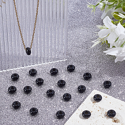 20 Stück natürliche schwarze Onyxperlen (gefärbt und erhitzt) aus europäischer Produktion&nbsp;FIND-ME0003-87C