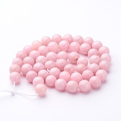 Natur gefärbt gelbe Jade Edelstein-Korn-Stränge&nbsp;G-R271-8mm-Y-M