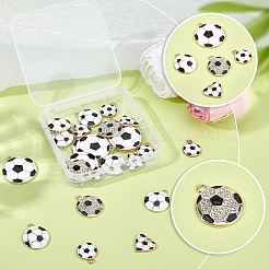 30pcs 5 styles de pendentifs en émail en alliage&nbsp;ENAM-SC0008-16