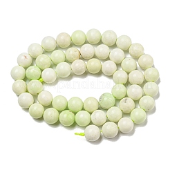 Natürliche Zitronen Jade Perlen Stränge&nbsp;G-R494-A10-03