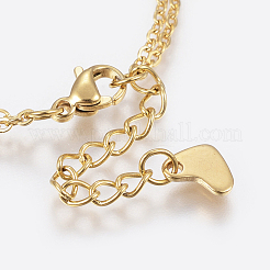 Bracciali a catena in acciaio inossidabile 304&nbsp;BJEW-I243-20G-A