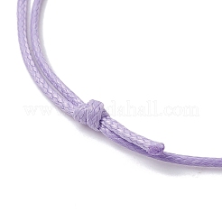5 Stück 5 Farben Hellgold Messing Mond geflochtene Perlenarmbänder Set&nbsp;BJEW-JB09737-02S