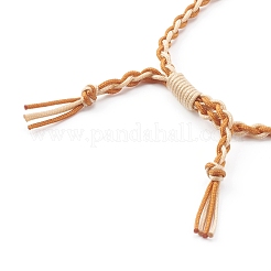 Bracciali di perline intrecciati con fili di nylon regolabili&nbsp;BJEW-JB06058