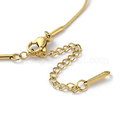 Collane con ciondolo a forma di cuore in acciaio inossidabile 304&nbsp;NJEW-Z026-01G