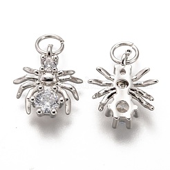 Messing micro pave klar zirkonia charme&nbsp;ZIRC-C020-43P