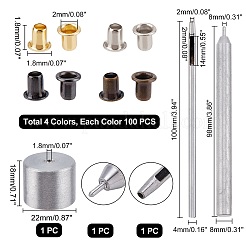 400 Stück Messinghohlnieten&nbsp;FIND-CA0003-56