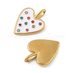 Pendentifs en acier inoxydable 304 émaillés&nbsp;STAS-P380-62G