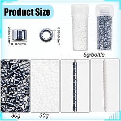 Perline cilindriche da 60 g a 2 stili&nbsp;SEED-SC0001-26