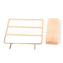 Display orecchino in ferro a tre strati&nbsp;DIY-I047-06B