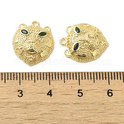 Pendentifs en laiton zircon cubique micro pavé vert&nbsp;KK-G481-08G
