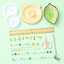 Kit de fabrication de bracelet en perles de verre à faire soi-même&nbsp;DIY-FZC0001-01A