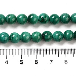 Chapelets de perles en malachite naturelle&nbsp;G-F571-27A1-7mm