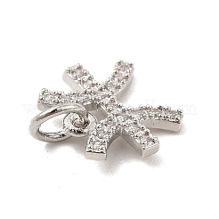 Ottone micro spianare fascino zirconi&nbsp;KK-E077-02P-03