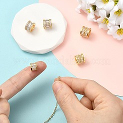 5 Stück 5 Stile Messing Micro Pave Zirkonia European Beads&nbsp;KK-CJ0005-77