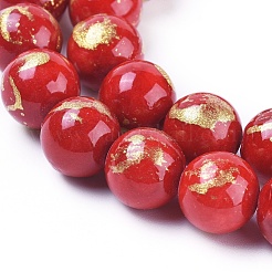 Natur Mashan Jade Perlen Stränge&nbsp;X-G-F670-A14-6mm