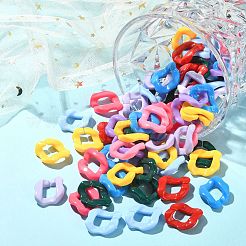 180 Stück 9-Farben-Acryl-Verbindungsring&nbsp;MACR-CJ0001-51