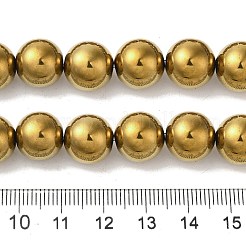 Brins de perles d'hématite magnétiques synthétiques galvanisées&nbsp;G-I364-K01-06