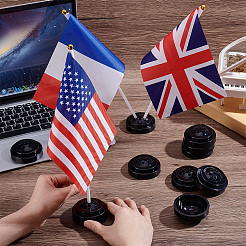 Mini porte-drapeau en plastique&nbsp;DIY-WH0899-749B