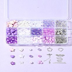 Kits de fabricación de joyas de aretes de acrílico y aleación para diy&nbsp;DIY-FS0007-30