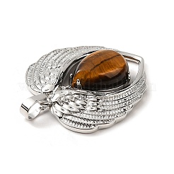 Pendenti a goccia naturale con occhio di tigre&nbsp;KK-K331-02P-06