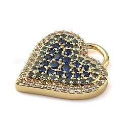 Pendentifs avec zircon cubiques à micro-pavés en laiton&nbsp;KK-I276-29G-03
