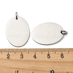 Pendentifs vierges estampés en acier inoxydable 304 anti-ternissement&nbsp;STAS-L022-182P
