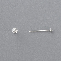 Componenti per orecchini a bottone in acciaio inossidabile 304&nbsp;STAS-H436-25S-3mm