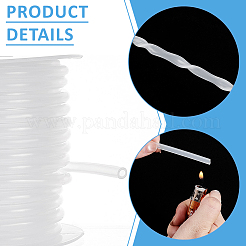 1 rotolo di tubo cavo in silicone&nbsp;AJEW-BC0010-58C