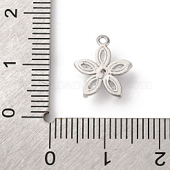 Breloques en laiton avec zircone cubique de micro pave&nbsp;KK-D371-04F-P