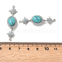 Messingmikropavé mit klaren Zirkonia-Kastenverschlüssen&nbsp;KK-G505-37P
