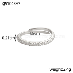 Anillos de acero inoxidable 304 para mujer&nbsp;STAS-OY017-68P