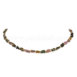 Collares con cuentas de turmalina multicolor natural&nbsp;NJEW-JN06615