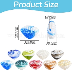 Perle di lampwork fatte a mano da 20 pz&nbsp;LAMP-YW0001-61A