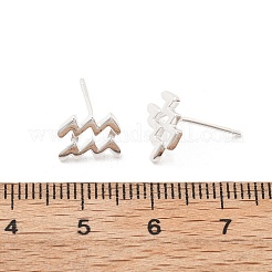 Clous d'oreilles en 925 argent sterling&nbsp;EJEW-K303-01S-11