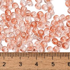Perles rondes en verre de couleurs transparentes&nbsp;SEED-F006-05A-03