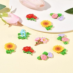 25 Stück 5 Arten undurchsichtige Harz Cabochons&nbsp;RESI-FS0001-97