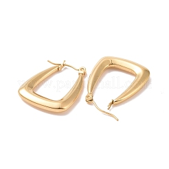 Pendientes de aro de acero inoxidable 304 con revestimiento iónico (IP) para mujer&nbsp;EJEW-F287-07G