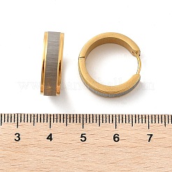 Orecchini a cerchio in acciaio inossidabile 304 effetto lucidatura&nbsp;EJEW-M001-27G