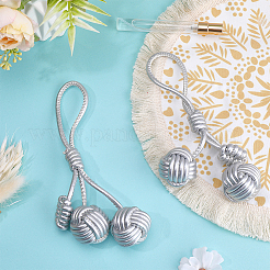 Pendentifs décoratifs en boule tissée en similicuir&nbsp;AJEW-WH20054-143A