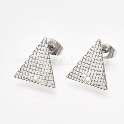 Anlaufgeschützte Ohrstecker-Beschläge aus Edelstahl 304&nbsp;STAS-S079-69B