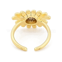 Micro allanar anillos de latón manguito de óxido de circonio cúbico&nbsp;RJEW-U030-03G-02