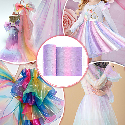 Tissu en maille de polyester&nbsp;DIY-WH0589-77B