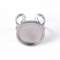 Impostazioni dell'anello del polsino in acciaio inossidabile 201 anti-ossidazione&nbsp;X-STAS-S080-040D-P