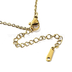 Colliers pendentif rectangle avec douze constellations&nbsp;NJEW-D069-01G-05
