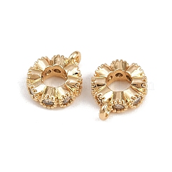 Micro pavé di ottone chiaro tubi in zirconia cubica&nbsp;KK-C115-19G