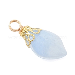 Pendentifs en verre d'imitation jade&nbsp;PALLOY-JF05025-02