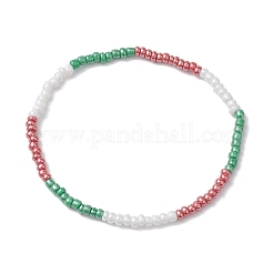 4 stücke 4 stile weihnachten glas samen perlen stretch armband sets&nbsp;BJEW-JB10475